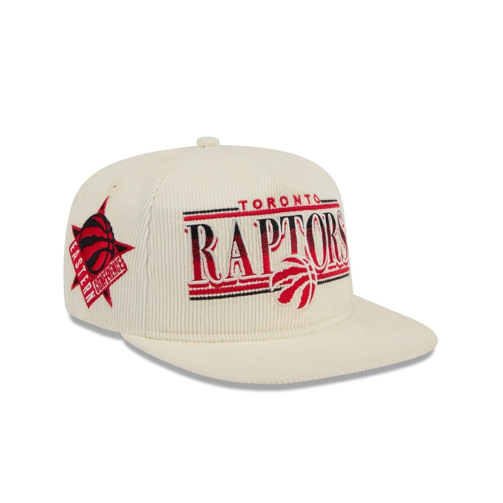 New Era Toronto Raptors Throwback Corduroy Golfer Hat - One Size
